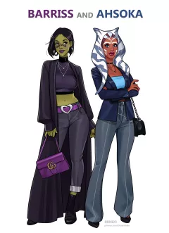 Barriss and Ahsoka (Star Wars) [Olena Minko] porn comic cover