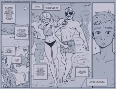 Beach Relief [NotEnoughMilk] porn comic cover