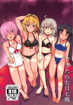 Dekitara Nanoka Nanaban (Fate/Grand Order) [Harukoubou Norimaki] porn comic cover
