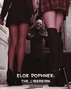 Elor Dophner – The Librarian [Casgra] porn comic cover