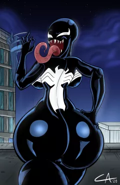 Extra Thicc Venom (Spider-Man) [Ameizing Lewds] porn comic cover