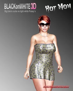 Hot Mom [BlackonWhite3D] porn comic cover