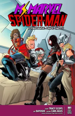 Kamala And Miles (Captain Marvel , Spider-Man) [Tracy Scops] porn comic cover