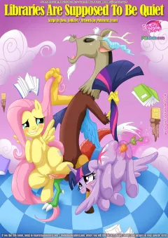Libraries Are Supposed To Be Quiet (My Little Pony – Friendship Is Magic) [PalComix] porn comic cover