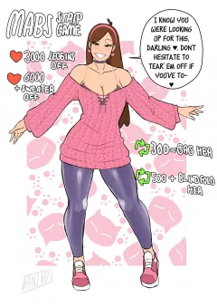 Mabel &amp; Candy Stripgame (Gravity Falls) [Banjabu] porn comic cover