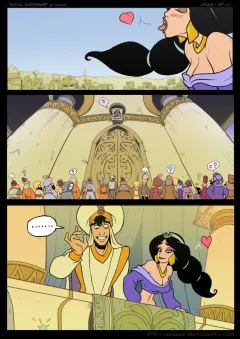 Royal Exposure (Aladdin) [Akabur] porn comic cover