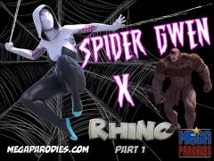 Spider-Gwen X Rhino (Spider-Man) [MegaParodies] porn comic cover