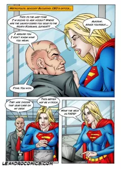 Supergirl vs. Lex Luthor: The Sexy Interrogation Session! (Supergirl) [Leandro Comics] porn comic cover
