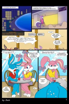 Toons On A Train (Tiny Toon Adventures) [Dam] porn comic cover