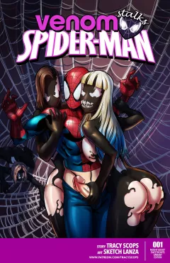 Venom Stalks Spider-Man (Spider-Man) [Tracy Scops] porn comic cover