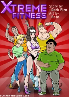 Xtreme Fitness [BlackNWhiteComics] porn comic cover