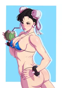 Swap by the Beach ⛱ (Street Fighter) [TSFSingularity , Potemkin] porn comic cover