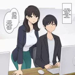 My Cool, Large-Chested Boss Keeps Me On a Strict Schedule porn comic cover
