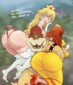 Peach Daisy Comic (Super Mario Bros) [Arachnart] porn comic cover
