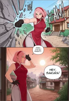 Sakura Haruno x Ino Yamanaka (Parody :Naruto Shippuden) comic porn porn comic cover