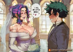 Two Brides, One Hero comic porn porn comic cover