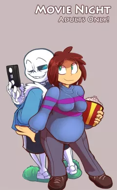 Movie Night - Undertale porn comic cover