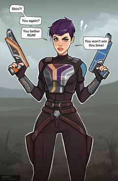 Sabine and Shin porn comic cover