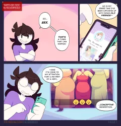 Safe-ish Sex YouTube porn comic cover
