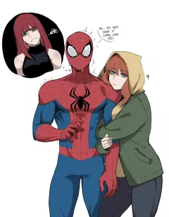 Spidey in Trouble porn comic cover