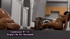 Brigid’s No Nut November porn comic cover