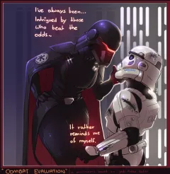 Combat Evaluation Star Wars porn comic cover