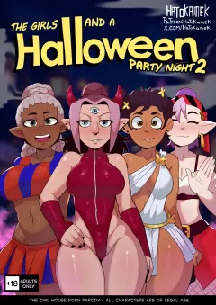 Girls at a Halloween Party 2 The Owl House porn comic cover