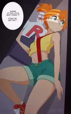 Misty Hiding porn comic cover