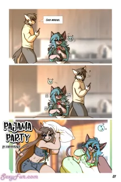 Pajama Party porn comic cover