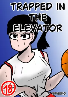 Trapped In The Elevator! porn comic cover