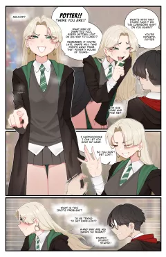 Tsundere Malfoid Harry Potter porn comic cover