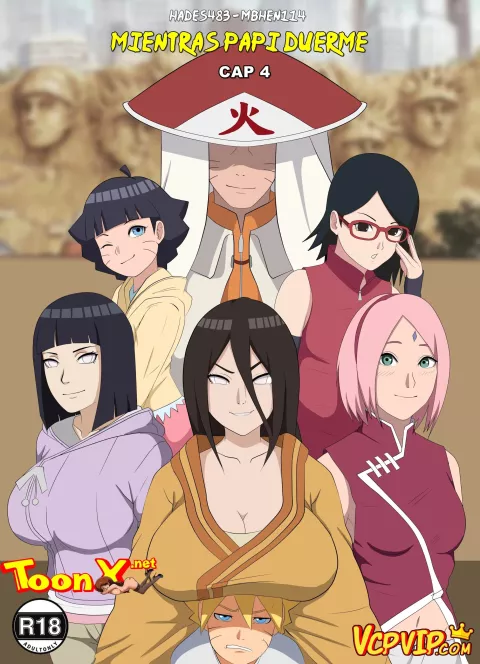 While Daddy Sleeps (Boruto) [Hades483 , Mbhen114] porn comic cover