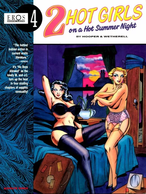 2 Hot Girls on A Hot Summer Night [Art Wetherell] porn comic cover