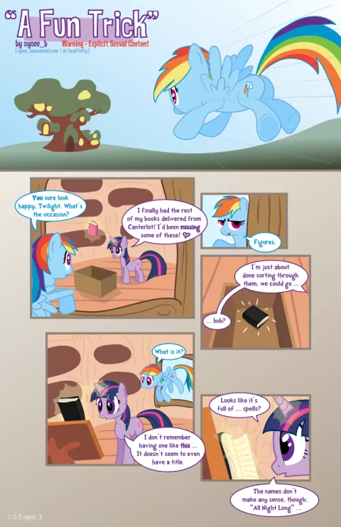 A Fun Trick (My Little Pony – Friendship Is Magic) [Syoee_B] porn comic cover