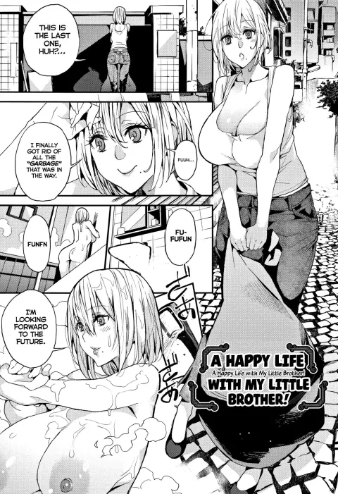 A Happy Life with My Little Brother! [Azukiko] porn comic cover
