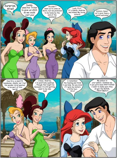 Ariel &amp; Her Sisters [EnchantedHentai] porn comic cover