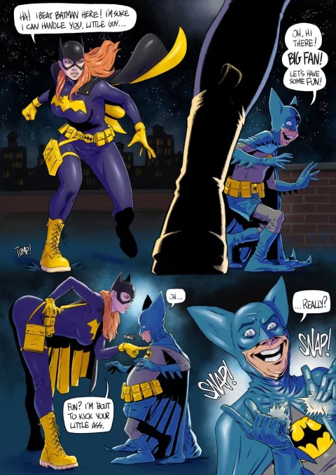 Bat Girl vs Bat Mite (Batman) [Fenris Comix] porn comic cover