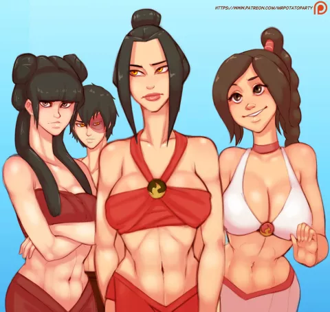 Beach Day (Avatar: The Last Airbender) [MrPotatoParty] porn comic cover