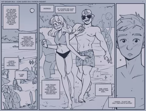Beach Relief [NotEnoughMilk] porn comic cover