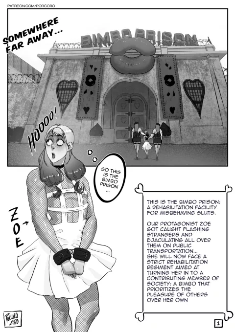 Bimbo Prison [Porcoro] porn comic cover