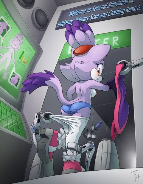 Blaze’s Sensual Makeover (Sonic The Hedgehog) [TheOtherHalf] porn comic cover