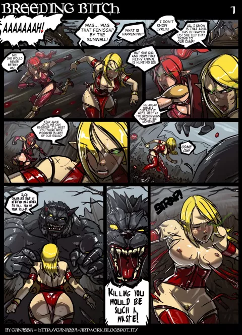 Breeding Bitch (World of Warcraft) [Ganassa] porn comic cover