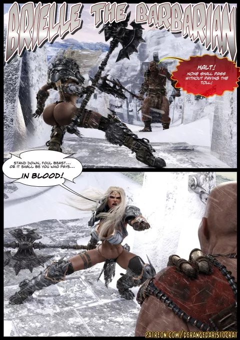 Brielle The Barbarian [Deranged Aristocrat] porn comic cover