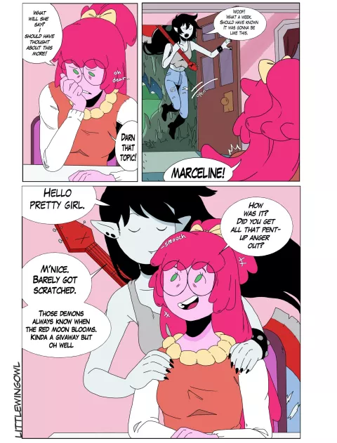 Bubbline comic (Adventure Time) [LittleWingOwl] porn comic cover