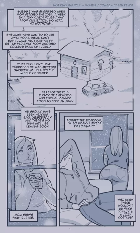 Cabin Fever [NotEnoughMilk] porn comic cover