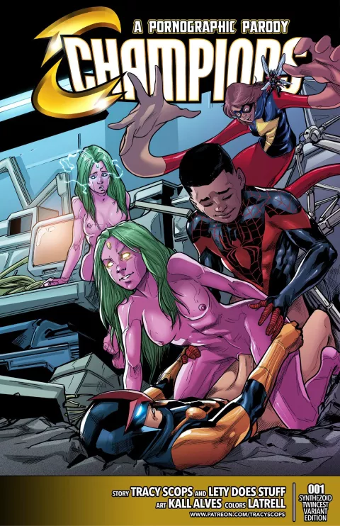 Champions (Spider-Man) [Tracy Scops] porn comic cover