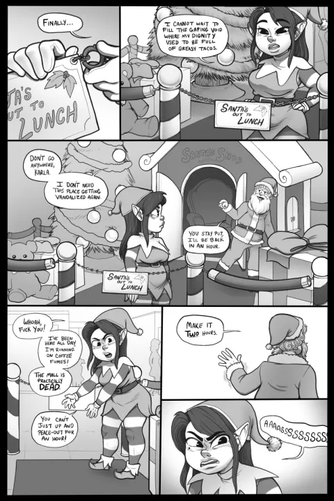 Christmas Elf [Ovens] porn comic cover