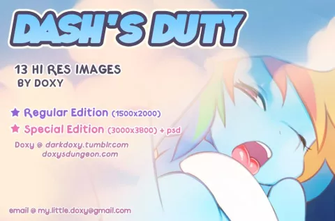 Dash’s Duty (My Little Pony – Friendship Is Magic) [Doxy] porn comic cover