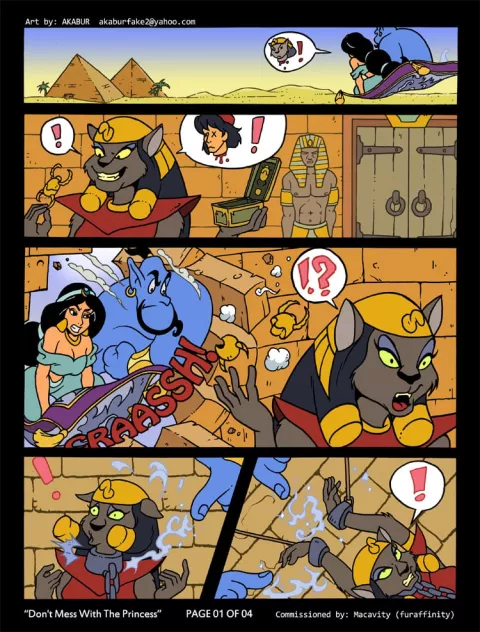 Don’t Mess With the Princess (Aladdin) [Akabur] porn comic cover