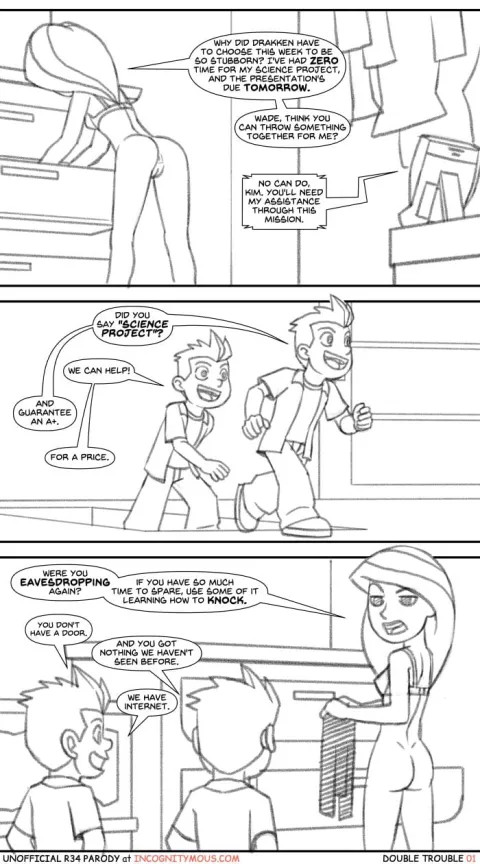 Double Trouble (Kim Possible) [Incognitymous] porn comic cover